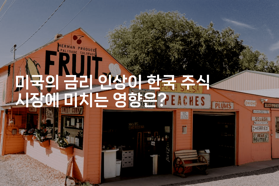 미국의 금리 인상이 한국 주식 시장에 미치는 영향은?
2-에코리아