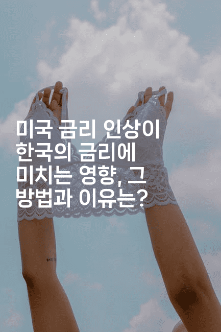 미국 금리 인상이 한국의 금리에 미치는 영향, 그 방법과 이유는?
2-에코리아