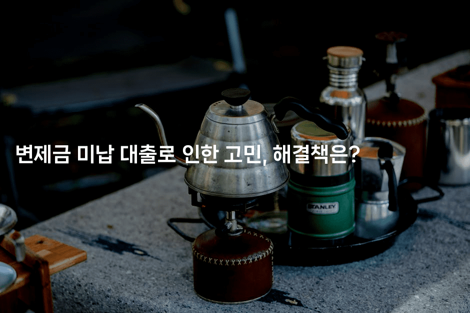 변제금 미납 대출로 인한 고민, 해결책은?-에코리아