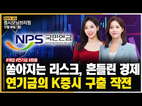 [모닝브리핑] 쏟아지는 리스크, 흔들린 경제…연기금의 K증시 구출 작전ㅣ#계엄 #국민연금 #환율 주목!ㅣ한국경제TVㅣ머니플러스