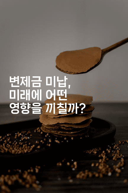 변제금 미납, 미래에 어떤 영향을 끼칠까?-에코리아