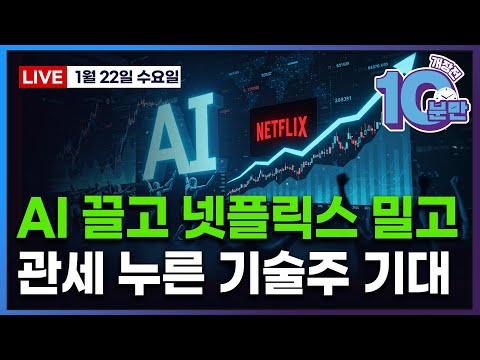 [개장전 10분만-1월22일] 미국장 개장전 알아야 할 5가지 + 특징주 및 주요 뉴스